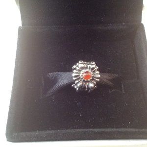Pandora birthday bloom carnelian charm